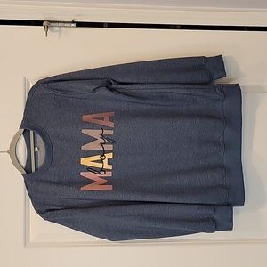 Kakina CMSX Mom Of Boys Sweatshirt Top Teal Size Small NEW